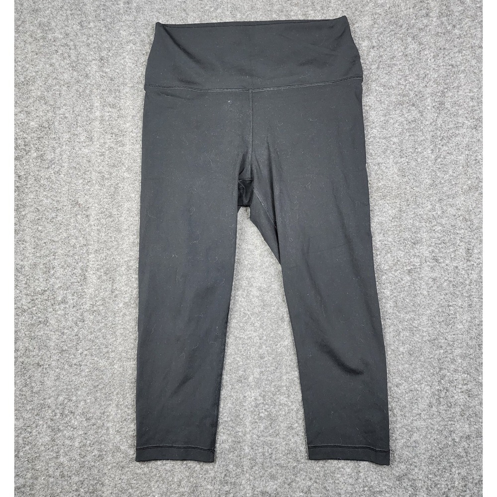 90 Degree by Reflex Crop Leggings Womens XL Black Interlock Everyday Tight